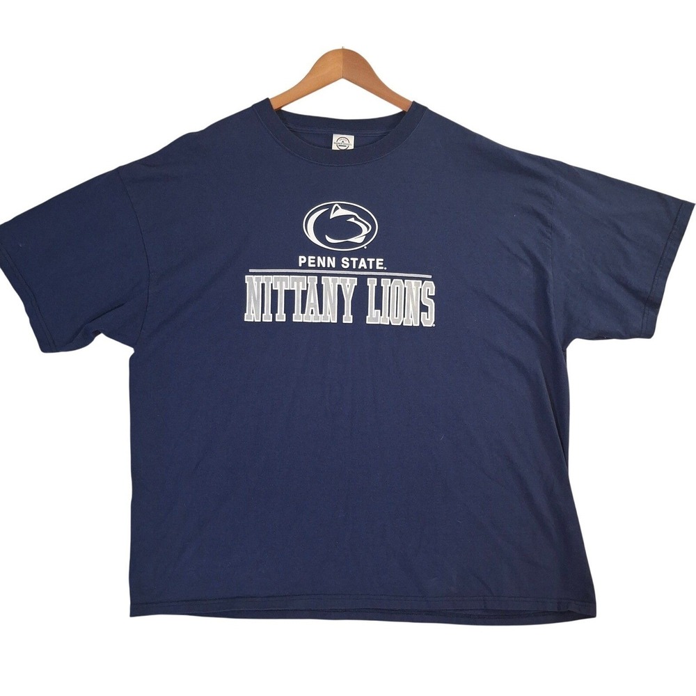 Delta Magnum Weight Penn State Nittany‎ Lions T-Shirt Mens 2XL Blue Y2K